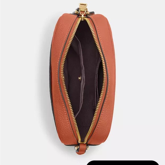 COACH NWT Mini Jamie Camera Bag Sunset Colour Cross Body Purse Pebble Leather - Picture 3 of 8
